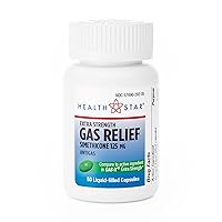 GeriCare Simethicone 125mg Gas Relief Softgels, 50 Count (Pack of 1)