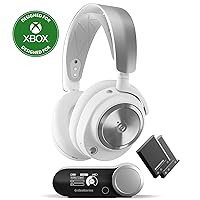 SteelSeries Arctis Nova Pro Wireless Xbox Multi-System Gaming Headset - Neodymium Magnetic Drivers - Active Noise Cancellation - Infinity Power System - Xbox, PC, PS5, PS4, Switch, Mobile - White