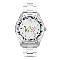 Choose Kind Classic Watches for Men Fashion Graphic Watch Easy to Read Gifts for Work Workout