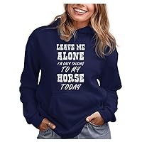 Tstars Horse Gifts for Women Teen Girls Equestrian Horses Sayings Funny Hoodies