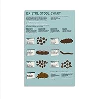 GURIDO Bristol Stool Chart Diagnosis Constipation Diarrhea Chart Poster (5) Canvas Poster Wall Art Decor Print Picture Paintings for Living Room Bedroom Decoration Unframe-style 20x30inch(50x75cm)