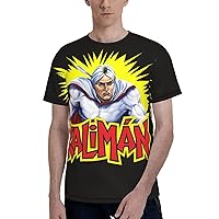 Kaliman Men T Shirts Short Sleeve T-Shirts 3D Print Crewneck Loose Breathable Top Sports Fitness Tee