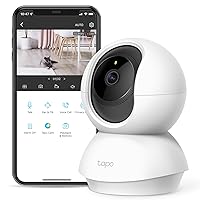 Tapo Pan/Tilt Security Camera for Baby Monitor, Pet Camera w/ Motion Detection, 1080P, 2-Way Audio, Night Vision, Cloud & SD Card Storage, Works with Alexa & Google Home (Tapo C200)