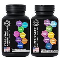 Essential Amino Acids Complex and Prostate Health Supplements Health Support Bundle