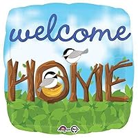 Anagram Welcome Home Chickadees Foil Balloon, 18
