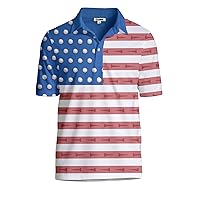 Tipsy Elves Golf Shirts for Men - Performance Athletic Fit Men's Golf Polo Shirts for Men
