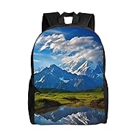 Laptop Backpack 16.1 Inch with Compartment Nature Landscape Laptop Bag Lightweight Casual Daypack for Travel