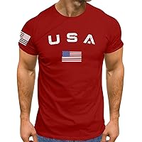 t Shirt Flag USA Fishing Shirt American Flag Muscle fit Black t Shirt Short Sleeve Mens Shirts Black Crewneck Tshirt