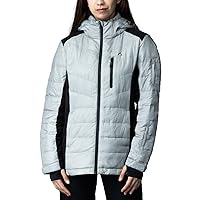 EcoDown Jacket - Packable Lightweight Water-Resistant Hooded Puffer Jacket - Windproof Winter Coat with Insulation