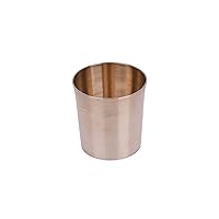 De Kulture Handmade Large Bronze Kansa Glass Ayurveda Cup Tumbler for Milk Water Ideal for Dining Table Decoration 2.0 x 2.0 (DH) Inches 100 ML Set of 2