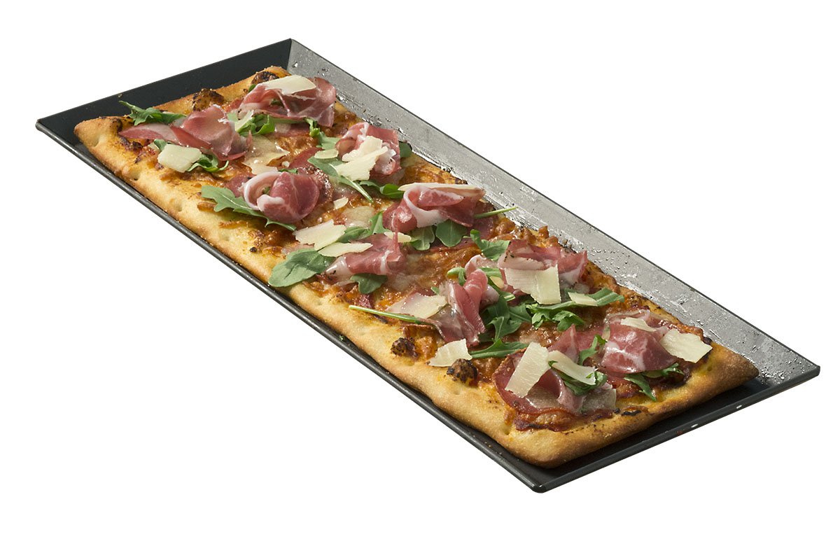 LloydPans Kitchenware Hard Anodized 5 Inch by 15 Inch Flatbread Pizza Pan Made in the USA