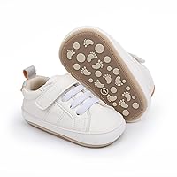 LAFEGEN Baby Boys Girls Shoes Soft Anti-Slip Sole Canvas Sneakers Toddler High Top First Walkers Shoes(0-18Months)