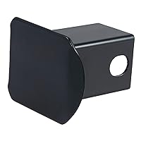 CURT 22751 Black Steel Trailer Hitch Cover, Fits 2-Inch Receiver