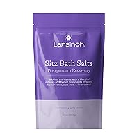 Lansinoh Sitz Bath Salts Postpartum Essentials, With Soothing and Calming Ingredients Including Lavender Oil, Frankincense and Aloe Vera, 10 Ounce