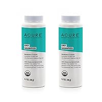 Acure Dry Shampoo - Brunette to Dark Hair - Powder Hair Care for Brunette - Refresh Treated Color Tinted Hair & Extend Cleansing with Cocoa & Rosemary Formula - 100% Vegan - 1.7 Oz (2 Pack)