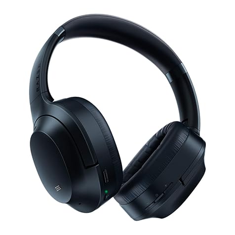 Opus Active Noise Cancelling ANC Wireless Headphones: THX Audio Tuning - 25 Hr Battery - Bluetooth 4.2 & 3.5mm Jack Compatible - Auto Play/Auto Pause - Carrying Case Included - Midnight Blue