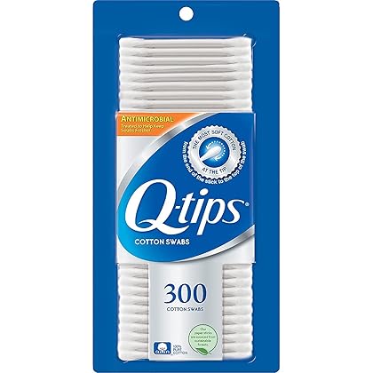 Q-tips Cotton Swabs, 300 Count (Pack of 2)