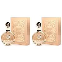 Lattafa Fakhar Gold Extrait Eau de Perfume Spray for Unisex, 3.4 Ounce (Pack of 2)