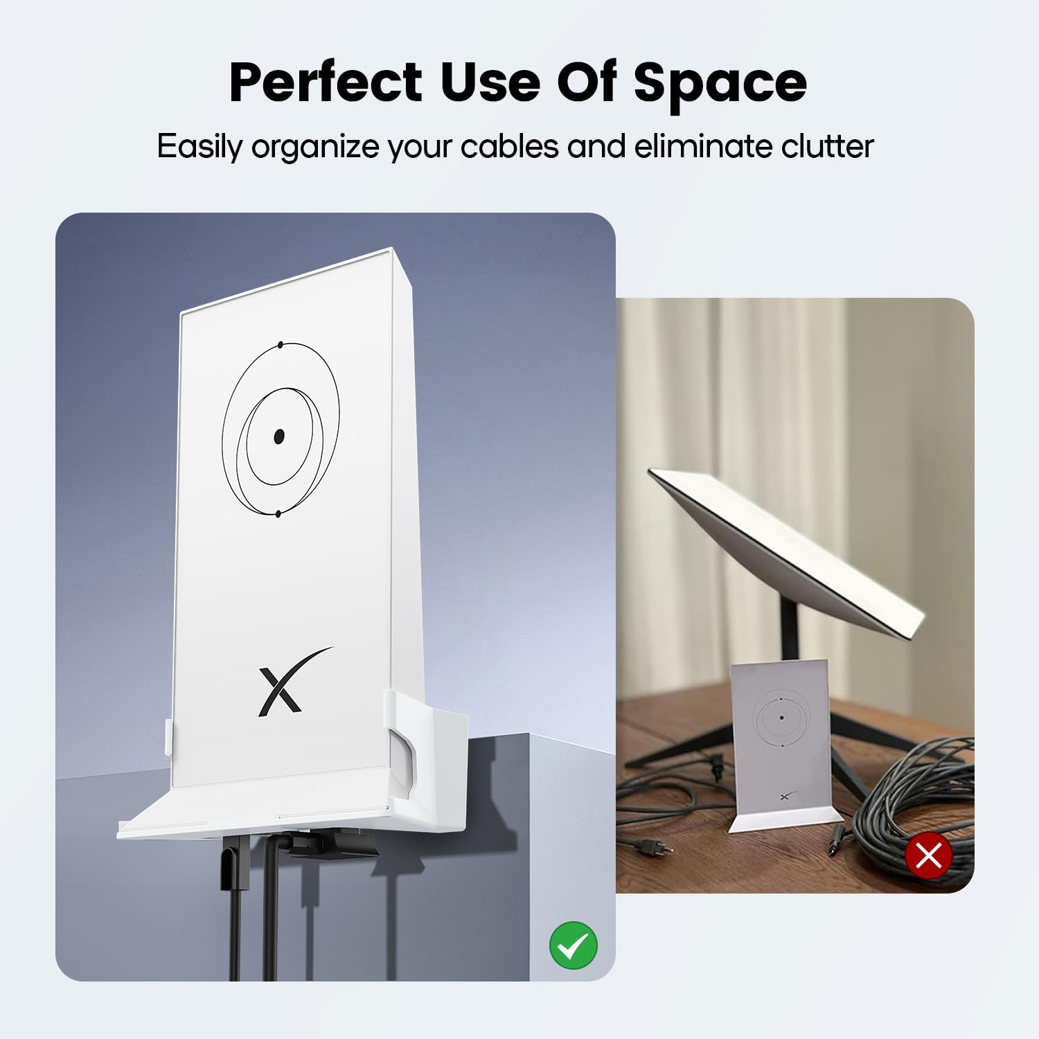 Starlink Wall Mount, New Upgraded Star Link Internet Kit Satellite Brackets ABS Router Holder Protection for StarLink Mesh Router V2 Mesh Router White