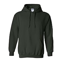 Hooded Pullover Sweat Shirt Heavy Blend 50/50 7.75 oz. by Gildan (Style# 18500) (2X-Large, Forest Green)
