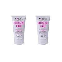 Noughty 97% Natural Intensive Care Leave In Conditioner, 97% Natural Sulphate Free Vegan Haircare, Hydrating Formula for Dry, Frizzy and Damaged Hair, with Sweet Almond and Argan Oil 150ml DUO