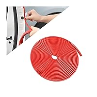 Chefair® (Red) Car Door Edge Guards, 15Ft Universal Rubber Seal Protector U Shape Edge Trim Car Door Edge Protection for Most Car, Aluminum Boat Edge Guards Compatible with Hndai Sano Xng