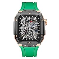 HOUCY Luxus-Uhrenarmband für Apple Watch 8 7 45 mm Stahlband für iWatch Series 8 7 45 mm Uhrenarmband mit Werkzeug
