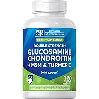 Rite Aid DS Glucosamine Chondr MSM Coated Caplets 120 Count, Supports Healthy Cartilage, Protects Joints and Bones, Antioxidant Formula
