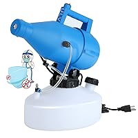 4.5L Electric ULV Fogger Disinfection Machine Handheld Atomizer Spray Distance 26-35ft with 17ft Power Cord Apply to School Hotel Shopping Mall Hospital Office Home Farm Outdoor Indoor