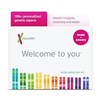 Health + Ancestry Service: Personal Genetic DNA Test Including Health Predispositions, Carrier Status, Wellness, and Trait Reports (Before You Buy See Important Test Info Below)