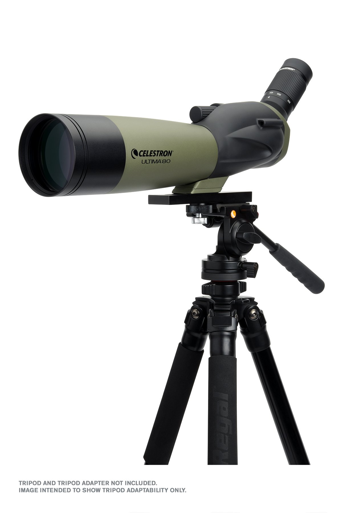 Celestron – Ultima 80 Angled Spotting Scope – 20-60x Zoom Eyepiece – Multi-coated Optics for Bird Watching, Wildlife, Scenery and Hunting – Waterproof and Fogproof – Includes Soft Carrying Case