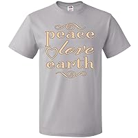 inktastic Peace Love Earth T-Shirt