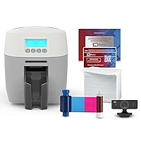 Bodno Magicard 600 Dual Sided ID Card Printer & Complete Supplies Package ID Software - Bronze Edition
