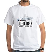 CafePress Star Trek TNG White T Shirt White Cotton T-Shirt