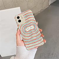 Cute Rainbow Zebra-Stripe Phone Case for iPhone Xs 12 Mini 11 Pro Max 7 8 Plus SE 2020 X XR Colorful Circle Luxury Leather Cover,PP331,2,for,iphone7