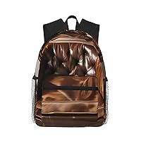 Lightweight Laptop Backpack,Casual Daypack Travel Backpack Bookbag Work Bag for Men and Women-Brown a Cowhides