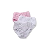 Fruit Of The Loom Women's 3DBRIAS Cotton Brief Panties - 3 Pack, Assorted, 6,7,8,9,10