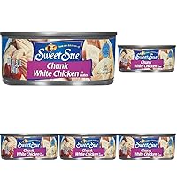 Sweet Sue Chunk White Chicken in Water, 5 oz Can (Pack of 5) - 11g Protein per Serving - Gluten Free, Keto Friendly - Great for Snack, Lunch or Dinner Recipes