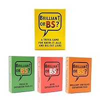 The Complete Set | The Core Game + 3 Expansion Packs | Hilarious Bluffing Trivia Game | 4-6 Players, Ages 18+