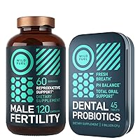 Male Fertility Supplement and Dental Probiotics Health and Wellness Bundle