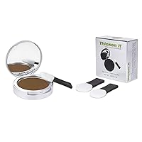 Thicken It 100% Scalp Coverage Hair Powder - LIGHT BROWN - Talc-Free .32 oz. Water Resistant Hair Loss Concealer for men and women. Naturally Thicker Than Hair Fibers & Spray Concealers