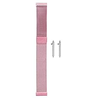 Stainless Steel Mesh Watch Band Quick Release Adjustable Strap Magnetic Clasp for Men Women