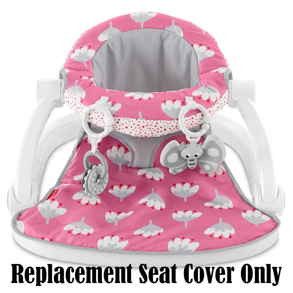 Replacement Part for Fisher-Price Sit-Me-Up Floor Seat - GBL23 ~ Replacement Seat Cover in Pink and White