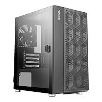 Antec NX200 M, Micro-ATX Tower, Mini-Tower Computer Case with 120mm Rear Fan Pre-Installed, Mesh Design in Front Panel Ventilated Airflow, NX Series, Black, (CJ11132623)