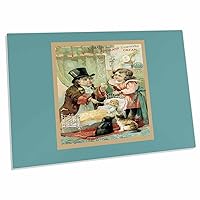 3dRose Highland Evaporated Cream Children Playing Doctor with... - Desk Pad Place Mats (dpd-169593-1)