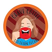 Crave Beverages Flavored Coffee Pods, Compatible with Keurig K-Cup Brewers, Southern Pecan, 100 Count