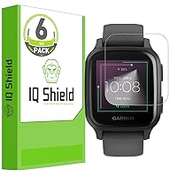 IQ Shield Screen Protector Compatible with Garmin Venu Sq 2 (6-Pack) Anti-Bubble Clear Film
