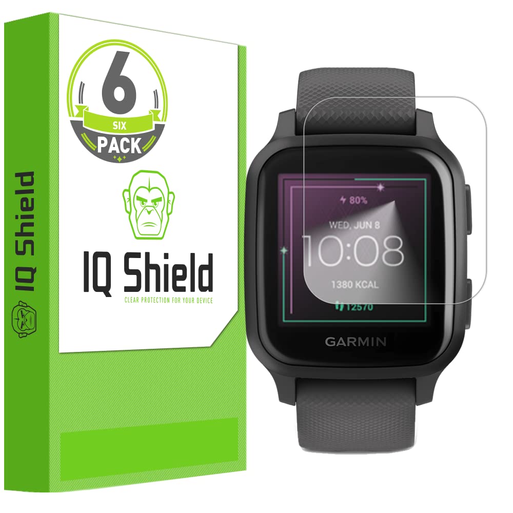 IQShield Screen Protector Compatible with Garmin Venu Sq 2 (6-Pack) Anti-Bubble Clear Film