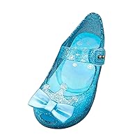 1 Year Old Girl Shoes Girls Shoes Crown Flash Diamond Crystal Soft Sole Non Slip Sandals Jelly Kids Casual Slip Shoes
