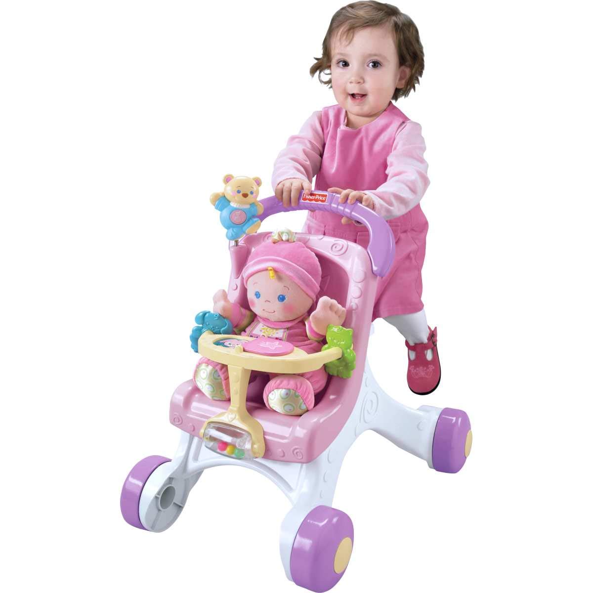 Fisher-Price Brilliant Basics Stroll-Along Walker, Standard Packaging, for 9 months and up